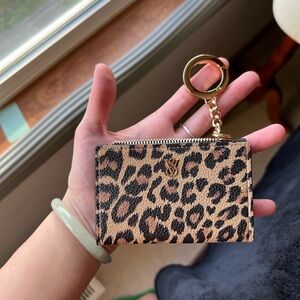 Victorias Secret Leopard Print Keychain Wallet